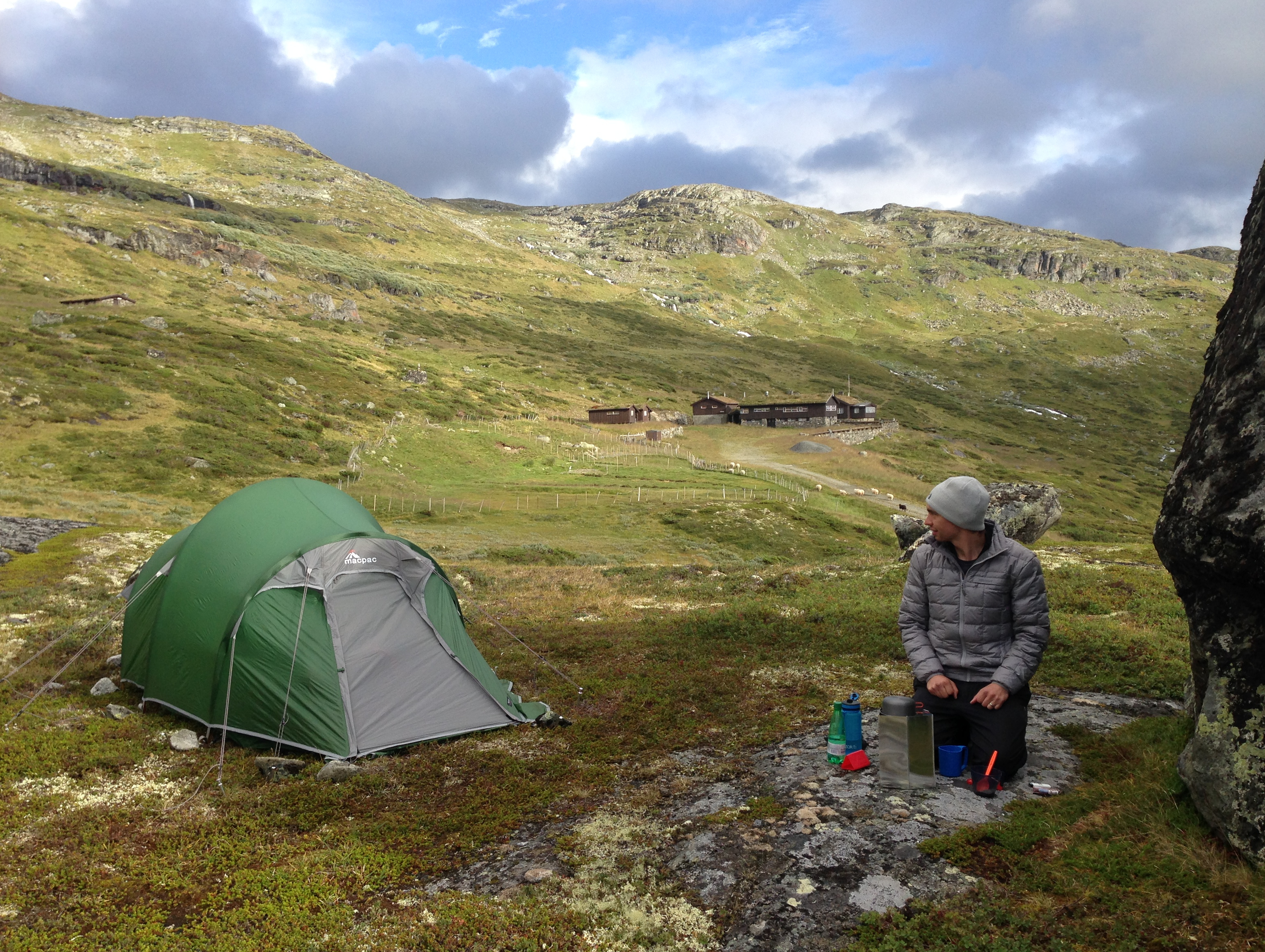 Camping near the Steinbergaten huts